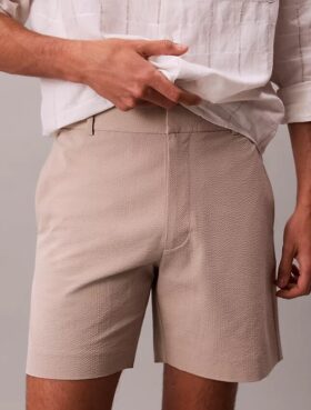 Pantalones cortos de seersucker