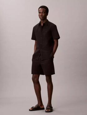 Pantalones cortos de seersucker sin cremallera