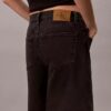 Pantalones cortos Denim de corte A con dobladillo enrollado Pantalones cortos Denim de corte A con dobladillo enrollado