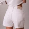 Pantalones cortos Denim midi de talle alto Pantalones cortos Denim midi de talle alto