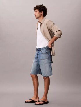 Pantalones cortos Denim utilitarios estilo 90