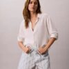 Pantalones cortos estampados de popelín de algodón Pantalones cortos estampados de popelín de algodón