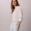 Pantalones cortos estampados de popelín de algodón Pantalones cortos estampados de popelín de algodón