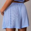 Pantalones cortos ligeros de punto waffle sin cremallera