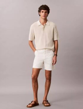 Pantalones cortos rectos de Cotton Stretch