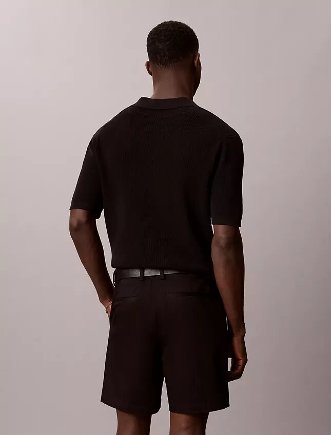 Pantalones cortos rectos de Cotton Stretch Pantalones cortos rectos de Cotton Stretch