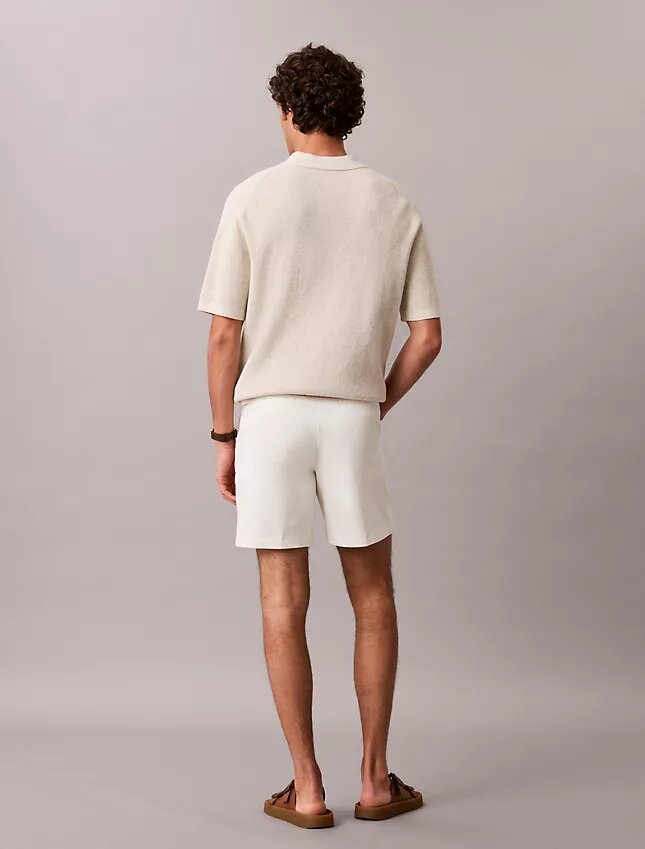 Pantalones cortos rectos de Cotton Stretch Pantalones cortos rectos de Cotton Stretch