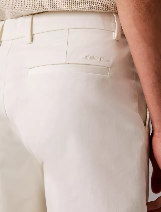 Pantalones cortos rectos de Cotton Stretch Pantalones cortos rectos de Cotton Stretch