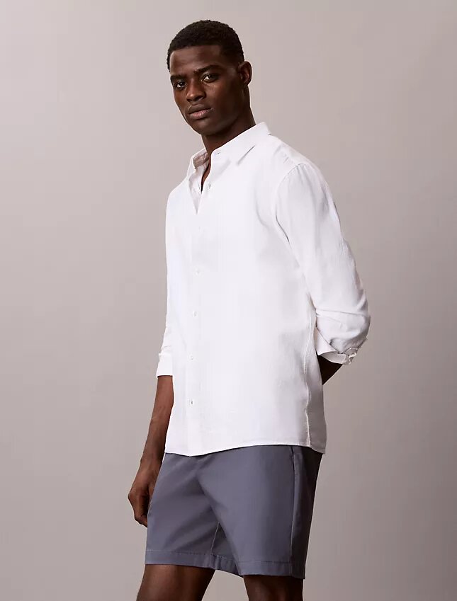 Pantalones cortos rectos de Cotton Stretch Pantalones cortos rectos de Cotton Stretch