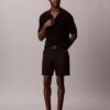 Pantalones cortos rectos de Cotton Stretch Pantalones cortos rectos de Cotton Stretch