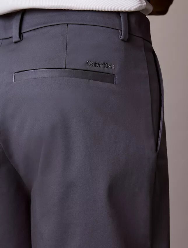 Pantalones cortos rectos de Cotton Stretch Pantalones cortos rectos de Cotton Stretch
