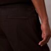 Pantalones cortos rectos de seersucker con cintura elástica de 18 cm