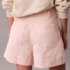 Pantalones cortos tipo bermuda de Cotton Stretch de algodón con pliegues Pantalones cortos tipo bermuda de Cotton Stretch de algodón con pliegues
