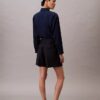 Pantalones cortos utilitarios de mezcla de lana con diseño en espiga