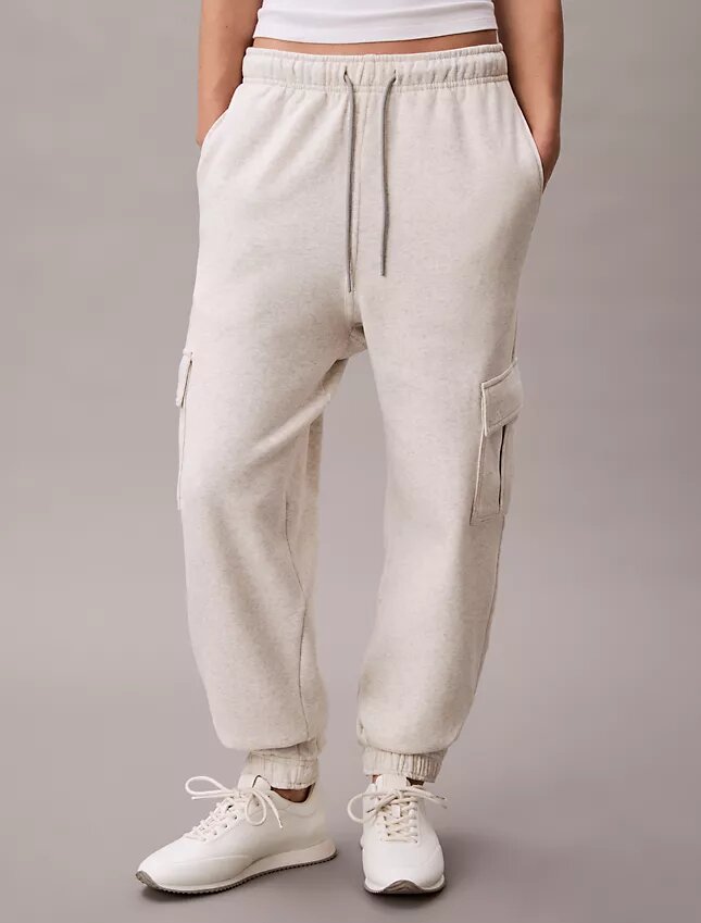 Pantalones de chándal cargo de felpa con Monogram Pantalones de chándal cargo de felpa con Monogram