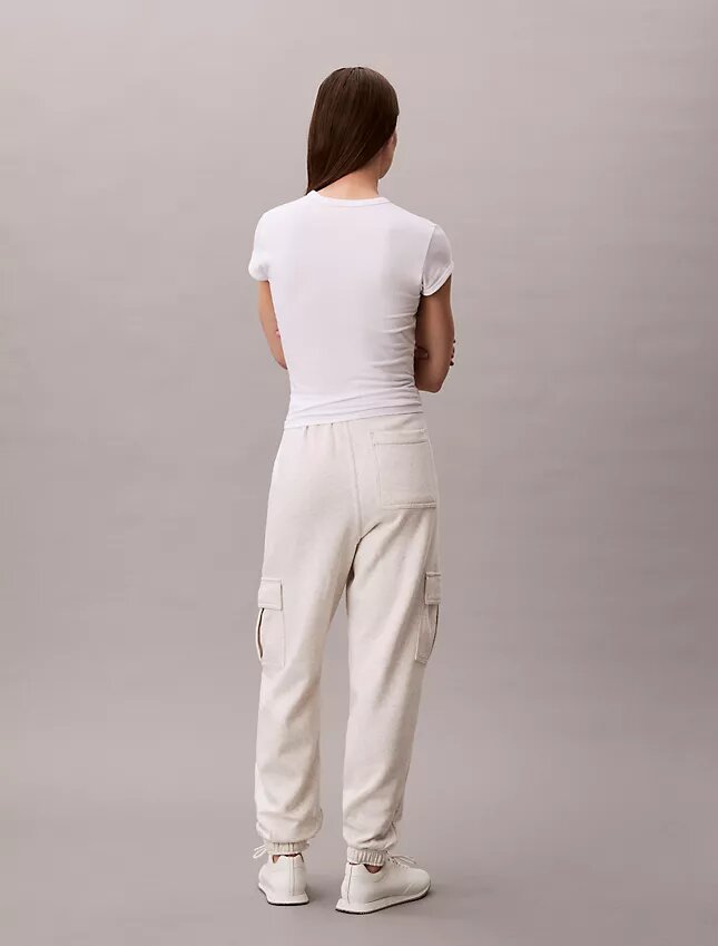 Pantalones de chándal cargo de felpa con Monogram Pantalones de chándal cargo de felpa con Monogram