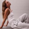 Pantalones de chándal con cinta con el logotipo Pantalones de chándal con cinta con el logotipo