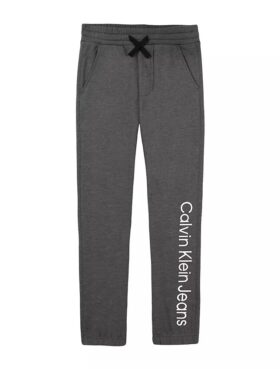 Pantalones de chándal con cordón y logotipo CKJ para niños