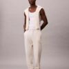 Pantalones de chándal con parche de monograma de felpa
