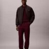 Pantalones de chándal con parche de monograma de felpa