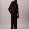 Pantalones de chándal con parche de monograma de felpa