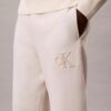 Pantalones de chándal con parche de monograma de felpa