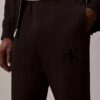 Pantalones de chándal con parche de monograma de felpa