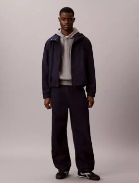 Pantalones de chándal de denim índigo ligero