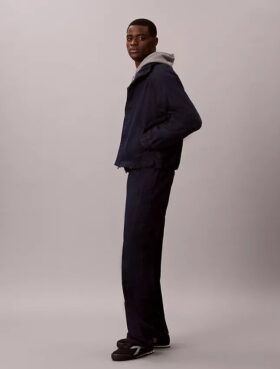 Pantalones de chándal de denim índigo ligero