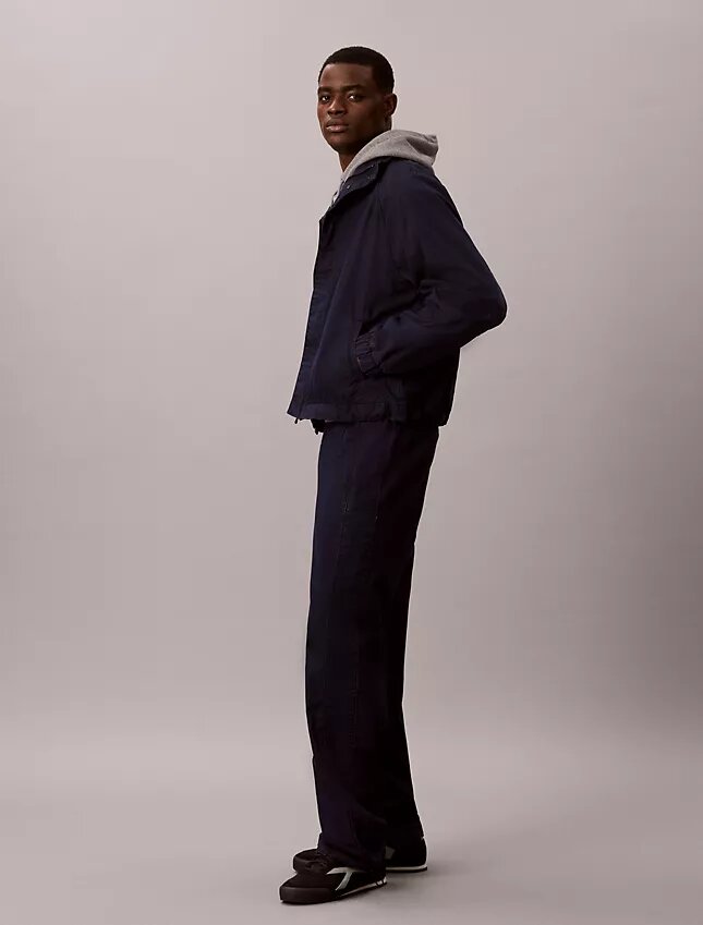Pantalones de chándal de denim índigo ligero Pantalones de chándal de denim índigo ligero
