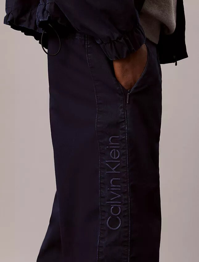 Pantalones de chándal de denim índigo ligero Pantalones de chándal de denim índigo ligero