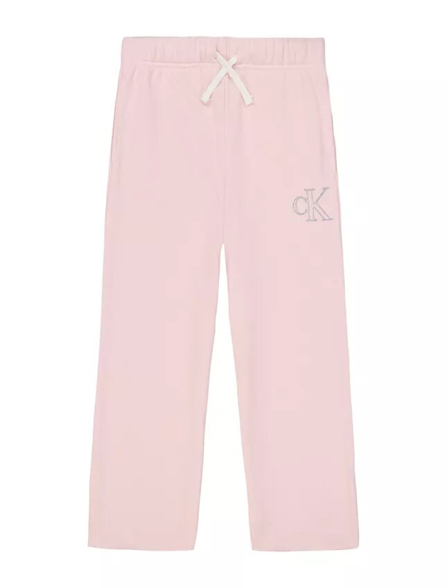 Pantalones de chándal de felpa con logotipo para niñas Pantalones de chándal de felpa con logotipo para niñas