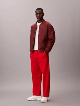 Pantalones de chándal de felpa con monólogo
