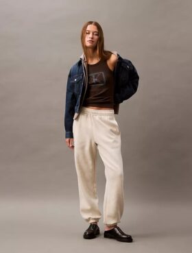Pantalones de chándal de felpa con Monogram