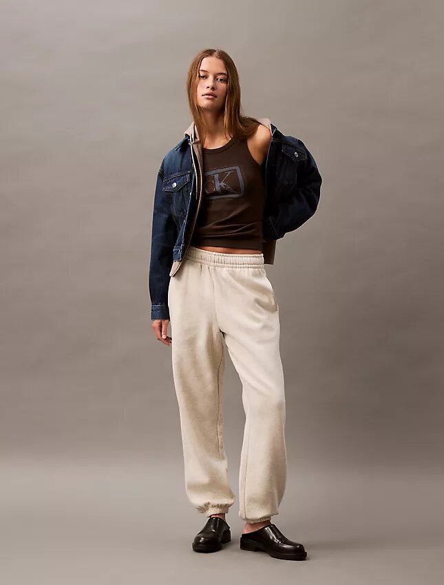 Pantalones de chándal de felpa con Monogram Pantalones de chándal de felpa con Monogram