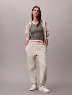 Pantalones de chándal de felpa con Monogram