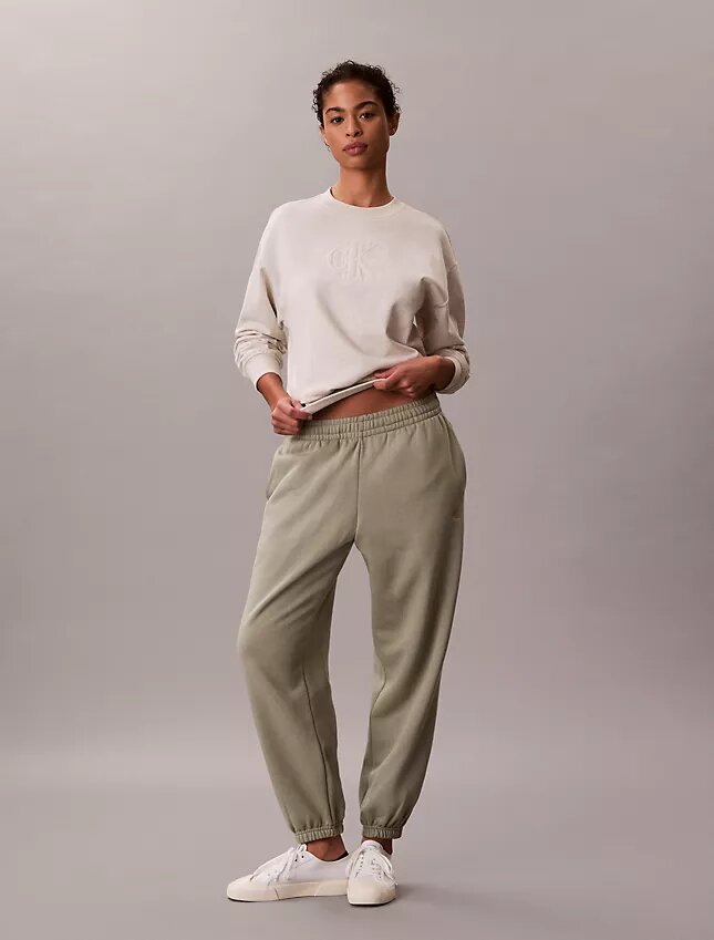 Pantalones de chándal de felpa con Monogram Pantalones de chándal de felpa con Monogram