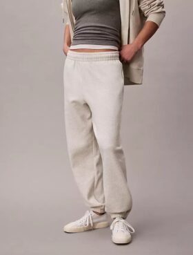 Pantalones de chándal de felpa con Monogram