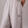 Pantalones de chándal de felpa de pierna ancha con monólogo Pantalones de chándal de felpa de pierna ancha con monólogo