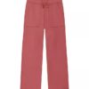 Pantalones de chándal de rizo de pierna ancha para niñas