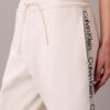 Pantalones de corte recto con cinta con el logotipo Pantalones de corte recto con cinta con el logotipo