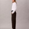 Pantalones de corte recto de sarga Cotton Stretch de algodón Pantalones de corte recto de sarga Cotton Stretch de algodón