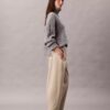 Pantalones de corte recto de sarga Cotton Stretch de algodón Pantalones de corte recto de sarga Cotton Stretch de algodón