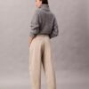 Pantalones de corte recto de sarga Cotton Stretch de algodón Pantalones de corte recto de sarga Cotton Stretch de algodón