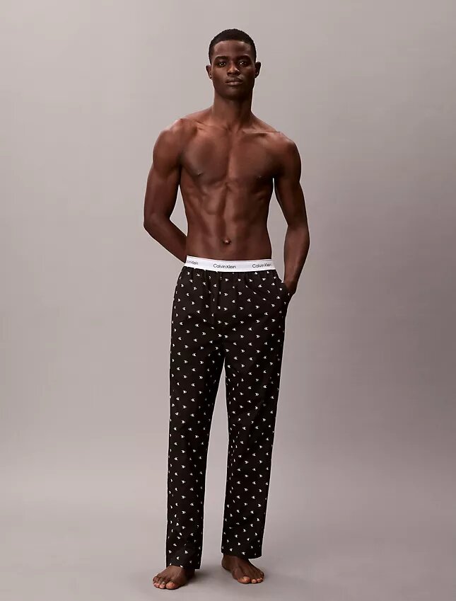 Pantalones de dormir de popelín de algodón Pantalones de dormir de popelín de algodón