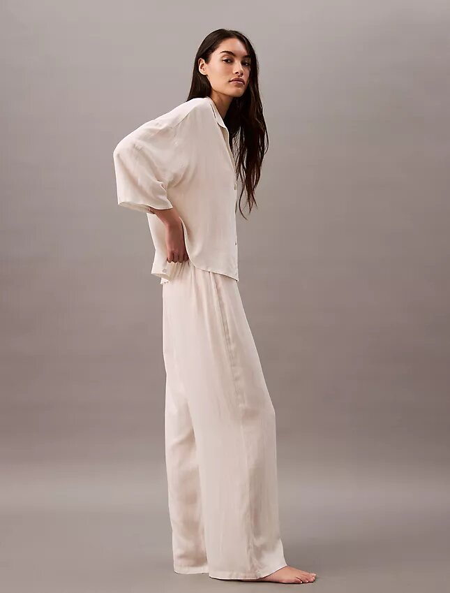 Pantalones de dormir de viscosa tejida Pantalones de dormir de viscosa tejida