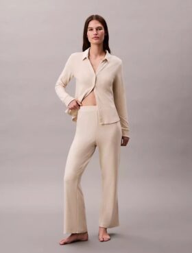 Pantalones de interlock cepillado