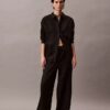 Pantalones de lino y algodón sin cremallera Pantalones de lino y algodón sin cremallera
