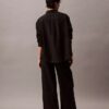 Pantalones de lino y algodón sin cremallera Pantalones de lino y algodón sin cremallera