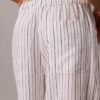 Pantalones de lino y algodón sin cremallera Pantalones de lino y algodón sin cremallera